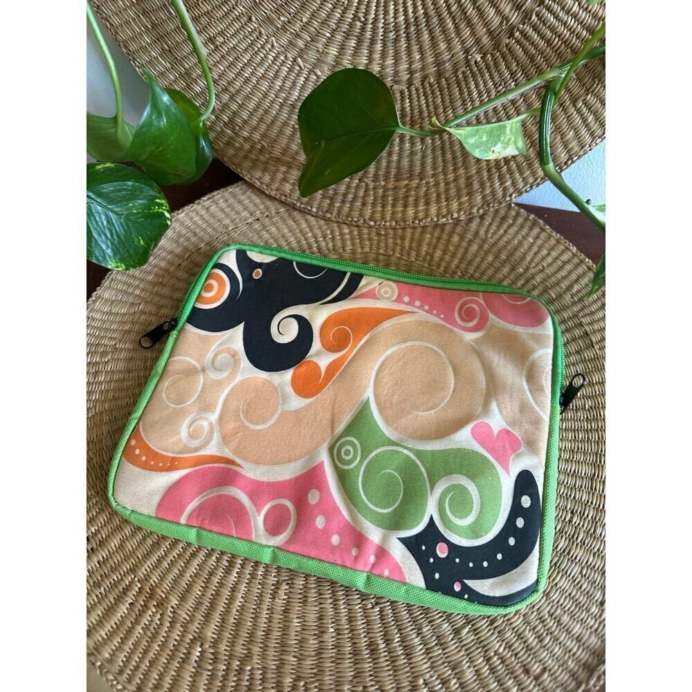Colorful Swirl Padded Laptop or Tablet Sleeve